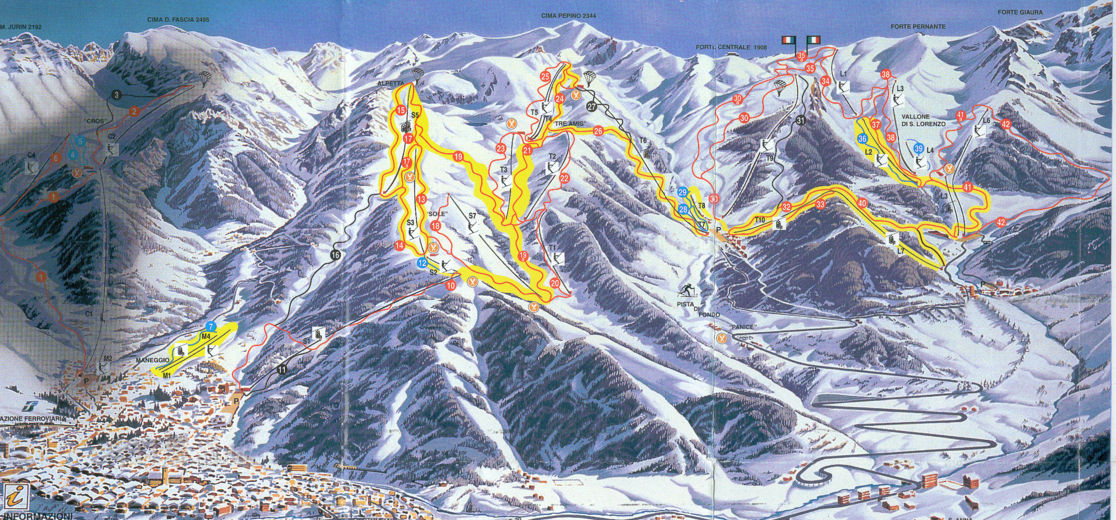 Ski map